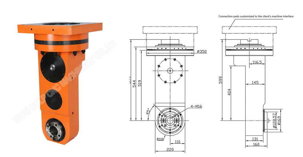 angle milling heads